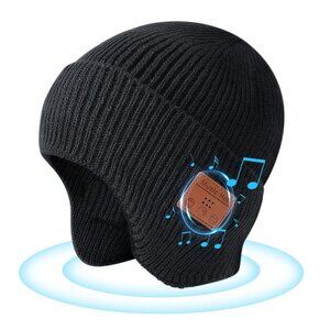 Bluetooth Beanie with Built-in Headphones, HD Stereo Sound, Tech Gift